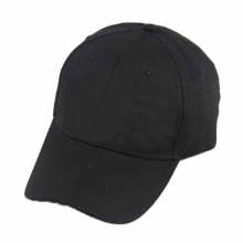 Plain Black Blank Baseball Caps with Blank Tag